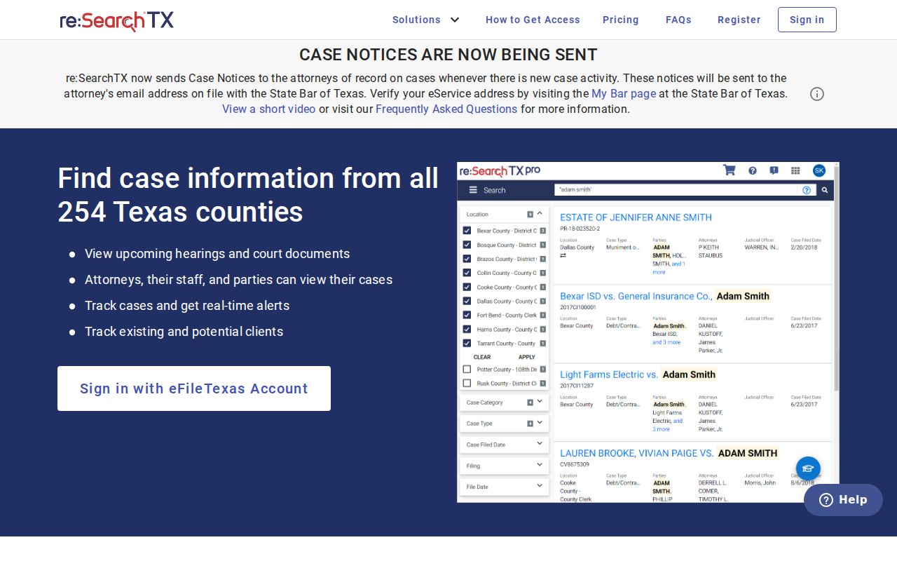 Dawson County criminal court records on re SearchTX